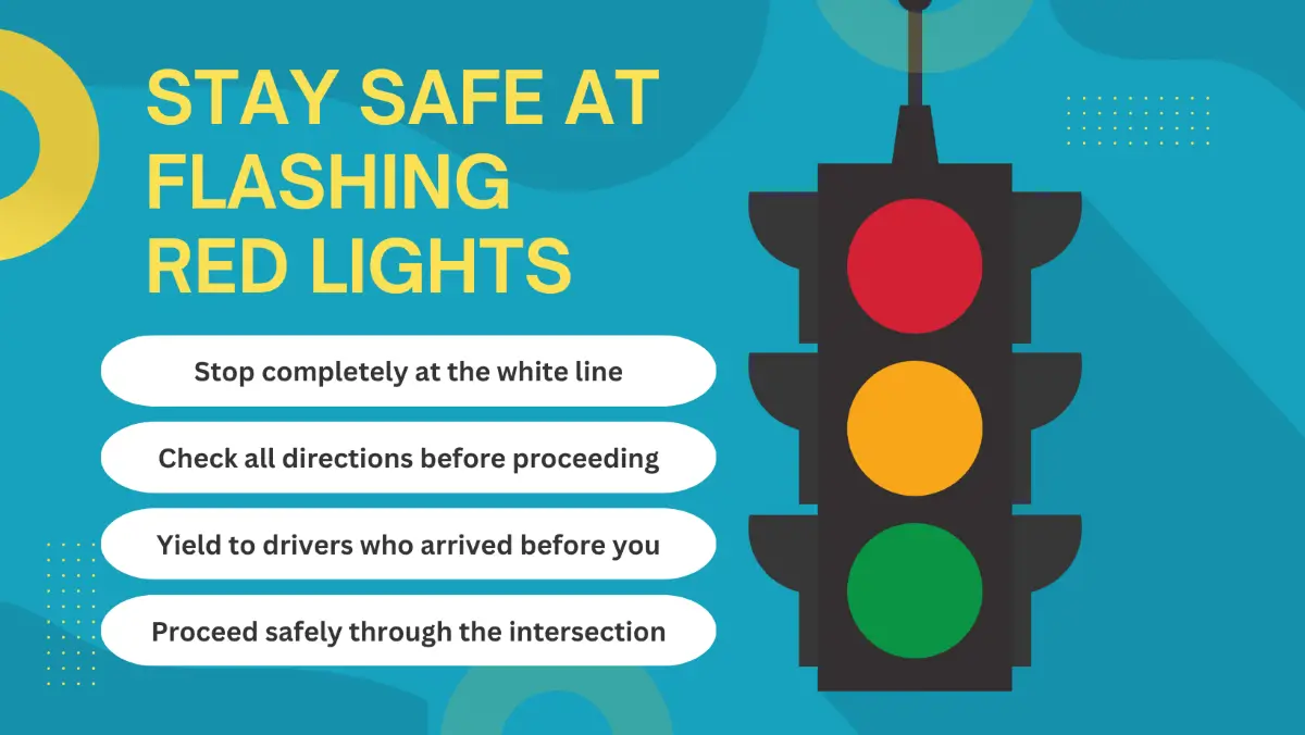 How to Be Safe at a Flashing Red Traffic Light